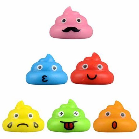 Poop Emoji Toy Figures Poopsters Figurines Set of 14 Poop Figures - Picture 3 of 3